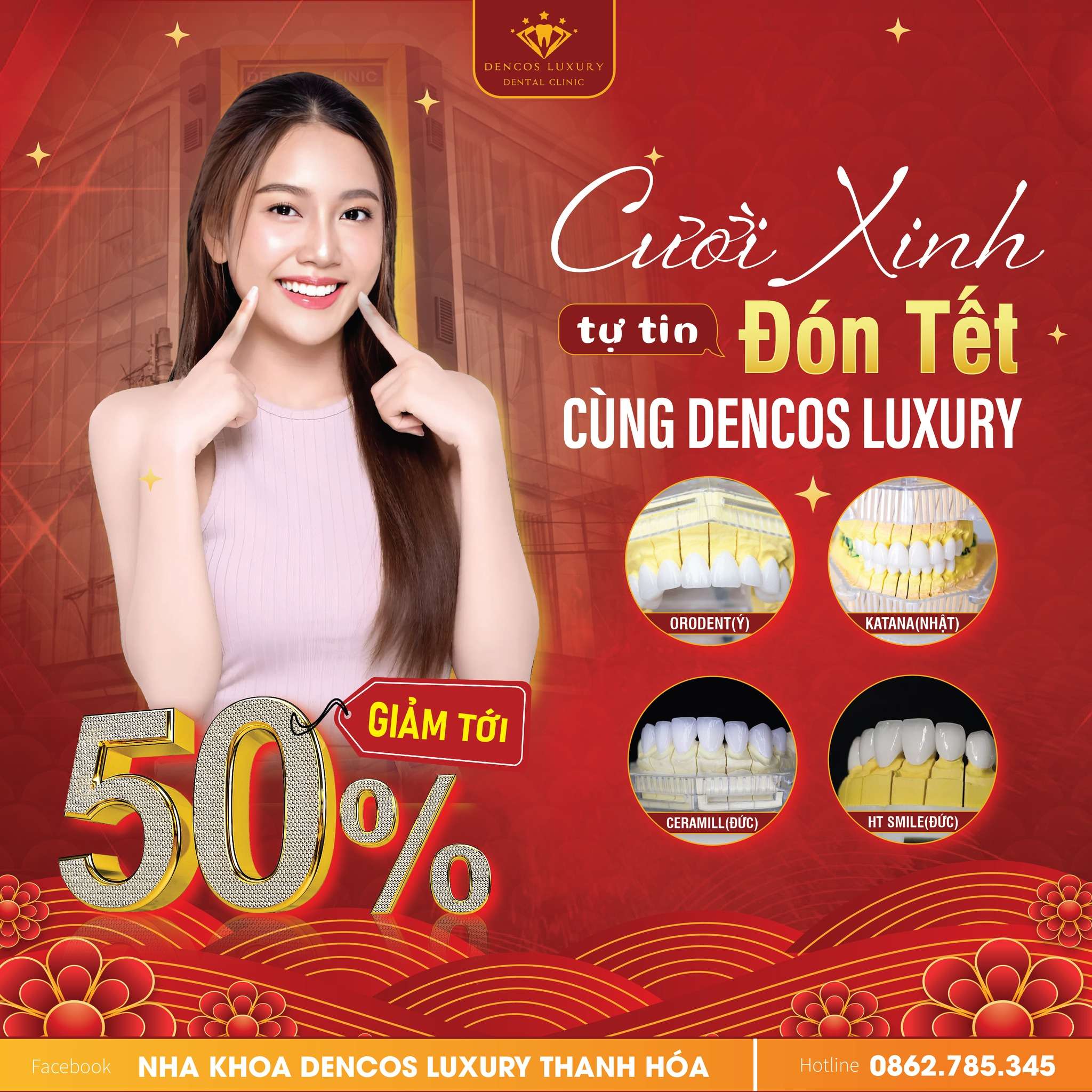 Tết làm răng – Nhận ngay ưu đãi tới 50% tại Dencos Luxury